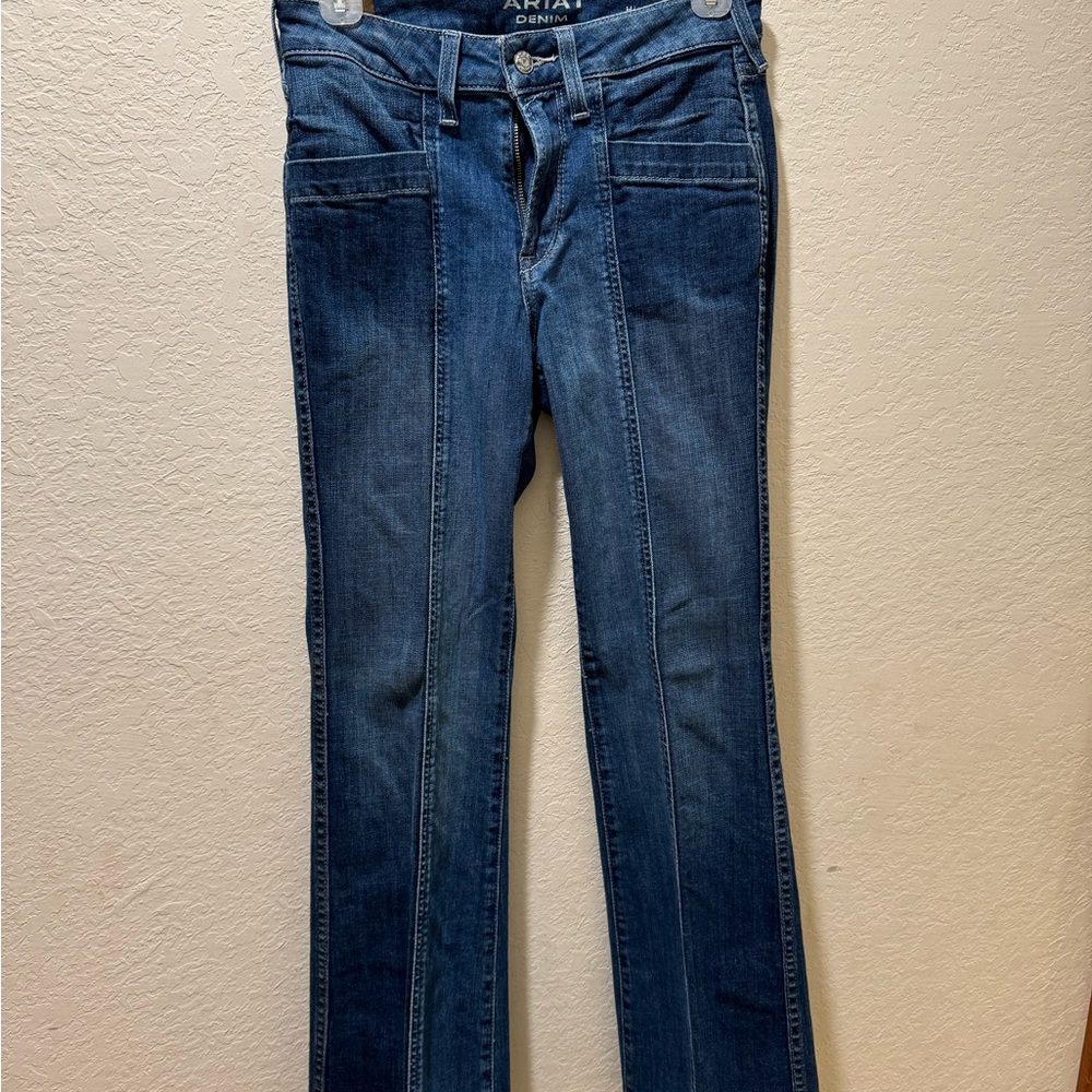 Ariat Blue Boot Cut Jeans Classic Style - Picture 2 of 4